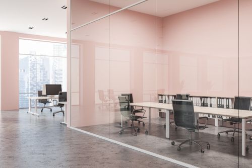 Pink Adds A Soft Touch To Office Walls  0 1200 